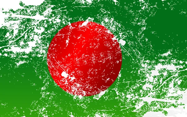 Bangladesh Grunge Texture Flag — Stock Vector