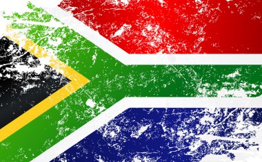 South African Republic Grunge Texture Flag clipart