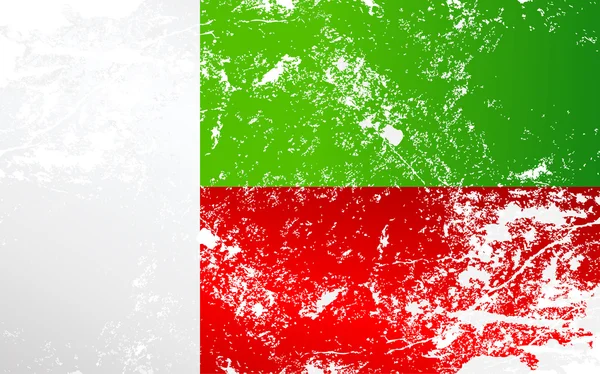 Drapeau de texture grunge Madagascar — Image vectorielle