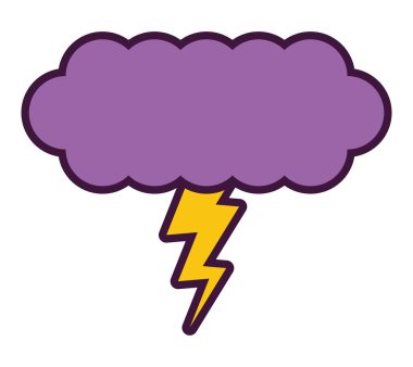 Çizgi film bulut ve Ray izole beyaz arka plan üzerinde