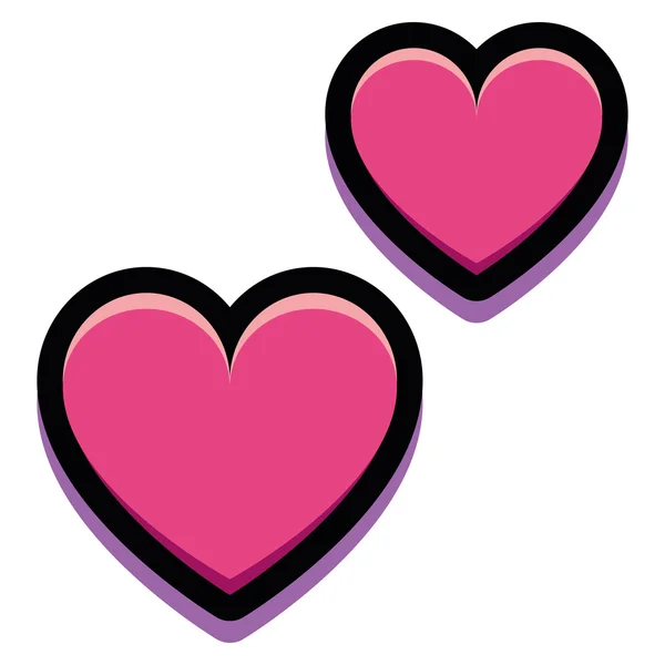 Vektorgrafiken Two Hearts Emoji Vektorbilder Two Hearts Emoji Depositphotos