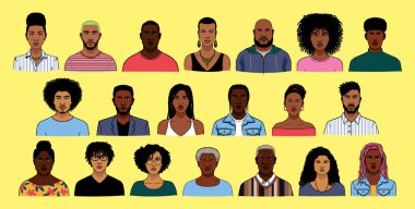 Bir grup Afro-Amerikan.
