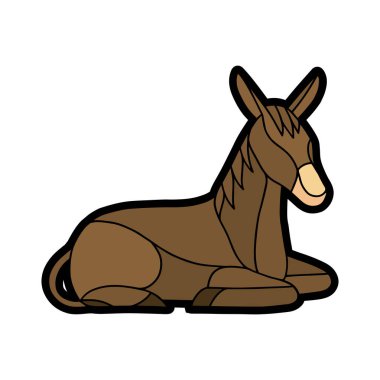 Lekelenmiş camda izole edilmiş eşek.