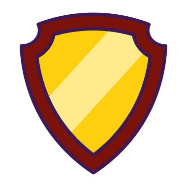 İzole edilmiş altın madalya ikonu