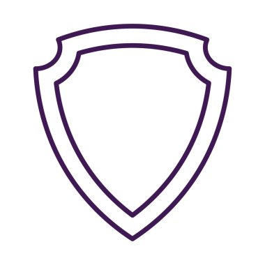 İzole edilmiş boş spor kalkanı simgesi