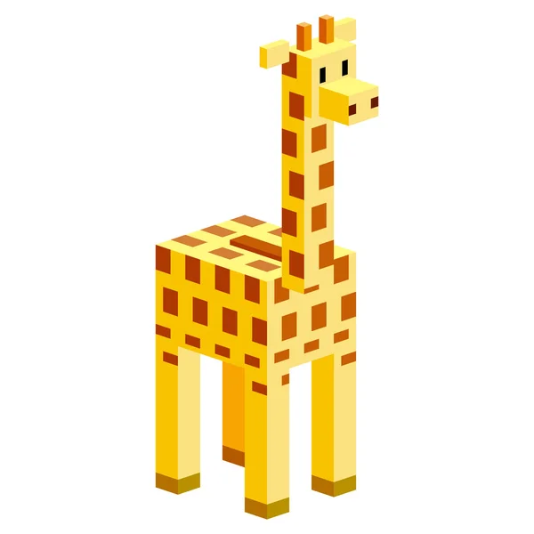 Cartoon-Giraffe isoliert auf weißem Hintergrund — Stockvektor