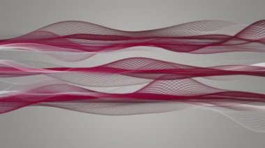 Dalga nesne hareket, 4096 x 2304 döngü 4k ile güçlü video animasyon