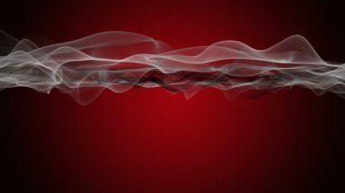 Güçlü video animasyon ile hareket ve senin metin için yer dalga nesnesinde döngü Hd 1080p