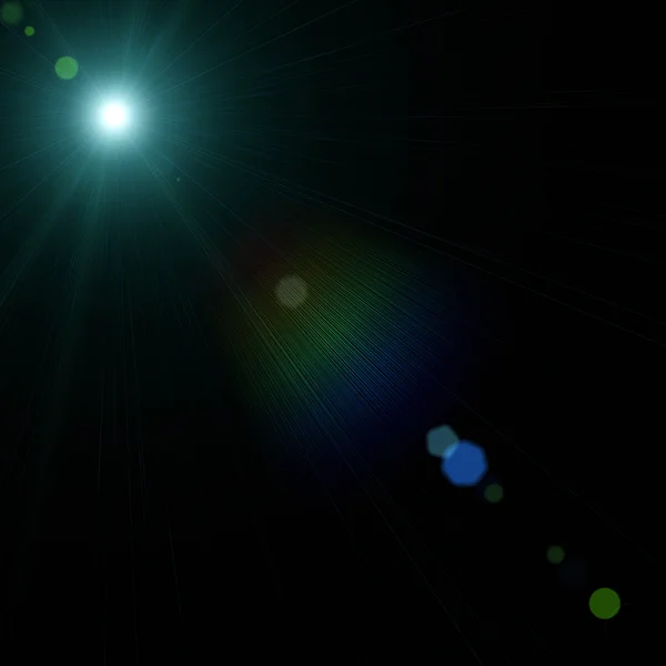 Футуристическая иллюстрация светящейся световой вспышки — стоковое фото