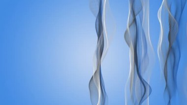 Parçacık dalgası nesnesinin ağır çekimde fantastik video animasyonu, 4096x2304 döngü 4K