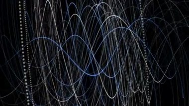 Şerit nesne hareket, değişen renk ile fantastik video animasyon döngü Hd 1080p