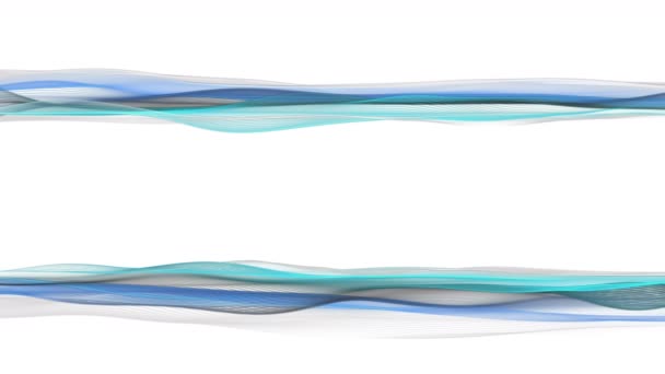 Animation vidéo fantastique avec objet vague en mouvement, boucle 4096x2304 4K 