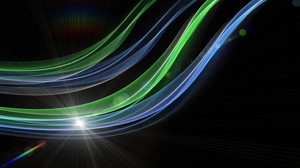 Futuristic eco wave background design with lights — Stock Photo, Image