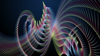 parçacık Şerit nesne hareket ile fantastik video animasyon döngüsü hd 1080p