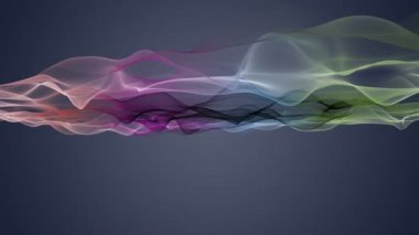 Fantastik video animasyon ile hareket ve senin metin için yer dalga nesnesinde döngü Hd 1080p