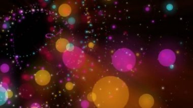 Bubbles ve ışıkları hareket, 4096 x 2304 döngü 4k ile harika video animasyon