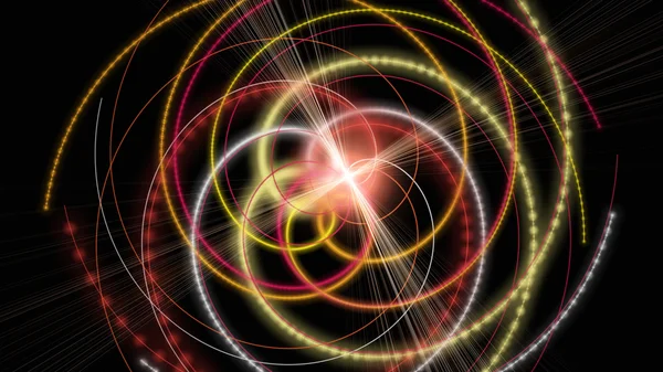 Futuriste conception de fond d'onde de particules avec des lumières — Photo