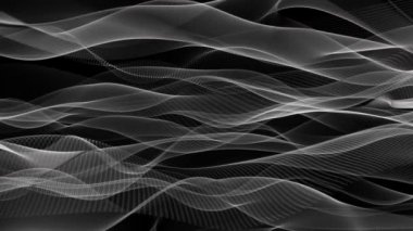 Fantastik video animasyon yavaş çekimde dalga nesnesiyle döngü Hd 1080p