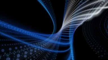 parçacık Şerit nesne hareket ile fantastik video animasyon döngüsü hd 1080p