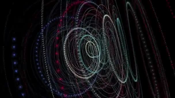 Parçacık Şerit nesne hareket ile fantastik video animasyon döngüsü hd 1080p — Stok video