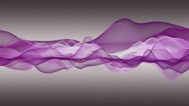 Parçacık dalga nesnesiyle romantik video animasyonu, 4096x2304 döngü 4K