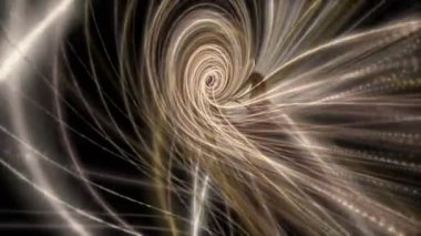 Parçacık şeritli nesne ile fantastik video animasyonu yavaş çekimde, 4096x2304 döngü 4K