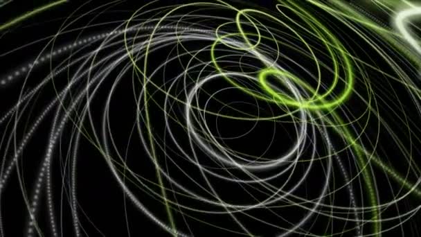Parçacık Şerit nesne yavaş hareket, 4096 x 2304 döngü 4k ile fantastik Eko video animasyon — Stok video