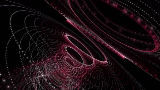 Krachtige video animatie met particle stripe object in slow motion, 4096x2304 loop 4K — Stockvideo