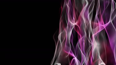 Metin, 4096x2304 döngü 4k için hareket ve boşluk parçacık dalga nesne ile romantik video animasyon