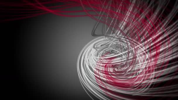 Animation vidéo puissante avec objet à bande particulaire au ralenti, boucle 4096x2304 4K