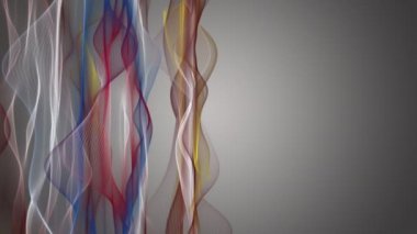 Parçacık dalgası nesnesinde hareket ve metninizi 4096 x 2304 döngü 4k için yer ile fantastik video animasyon