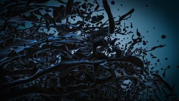 Fantastisk Videoanimation Med Abstrakt Objekt Slow Motion 4096X2304 Loop — Stockvideo