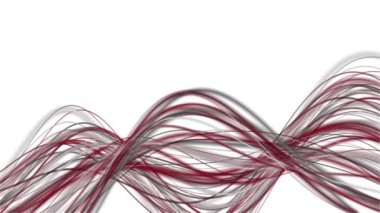 Yavaş çekimde dönen çizgili nesne ile fantastik video animasyonu, 4096x2304 döngü 4K