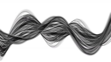 Yavaş çekimde dönen çizgili nesne ile sihirli video animasyonu, 4096x2304 döngü 4K