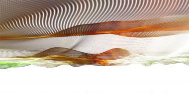 Parçacık dalgası nesnesinin ağır çekimde fantastik video animasyonu, 4096x2304 döngü 4K