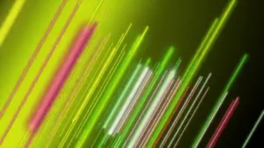 Ağır çekimde çizgili nesne ile gelecek video animasyonu, 4096x2304 döngü 4K