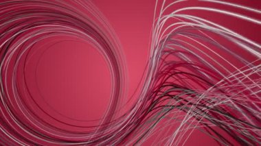 Ağır çekimde çizgili nesne ile güçlü video animasyonu, 4096x2304 döngü 4K