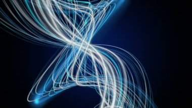 Ağır çekimde çizgili nesne ile gelecek video animasyonu, 4096x2304 döngü 4K