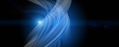 Işıklı geleceksel dalga panorama arkaplan tasarımı