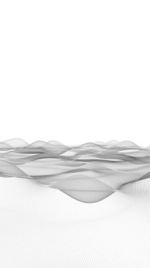 Parçacık dalga nesnesi ile sihirli video animasyonu yavaş çekim ve metin için boşluk, 4096x2304 döngü 4K