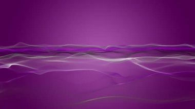 Yavaş çekim dalgalı nesne ile romantik video animasyonu ve metin için boşluk, 4096x2304 döngü 4K