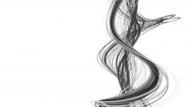 Çizgili dalga nesnesiyle sihirli video animasyonu yavaş çekimde metin için boşluk, 4096x2304 döngü 4K