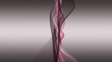 Yavaş çekimde dalga nesnesiyle romantik video animasyonu, 4096x2304 döngü 4K