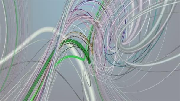 Фантастична Анімація Відео Смугою Хвилі Єкта Повільному Русі 4096X2304 Петля — стокове відео