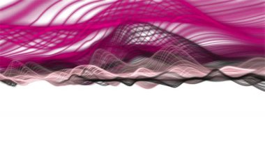 Yavaş çekim dalgalı nesne ile romantik video animasyonu ve metin için boşluk, 4096x2304 döngü 4K