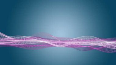 Yavaş çekim dalgalı nesne ile romantik video animasyonu ve metin için boşluk, 4096x2304 döngü 4K