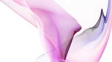 Parçacık dalgası nesnesinin ağır çekimde fantastik video animasyonu, 4096x2304 döngü 4K