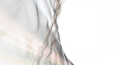 Parçacık dalga nesnesi ile fantastik video animasyonu yavaş çekim ve metin için boşluk, 4096x2304 döngü 4K