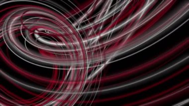 Ağır çekimde çizgili dalga nesnesi ile güçlü video animasyonu, 4096x2304 döngü 4K