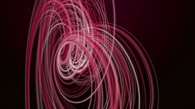 Ağır çekimde parçacık şeritli nesne ile güçlü video animasyonu, 4096x2304 döngü 4K